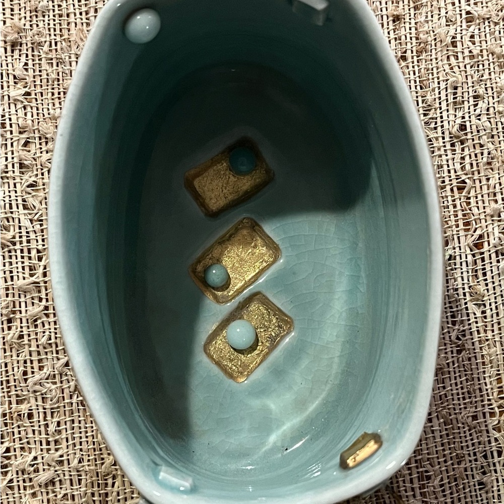 Unique One of a Kind Art Sculpture Ceramic Bowl Signed MC - Picture 4 of 14